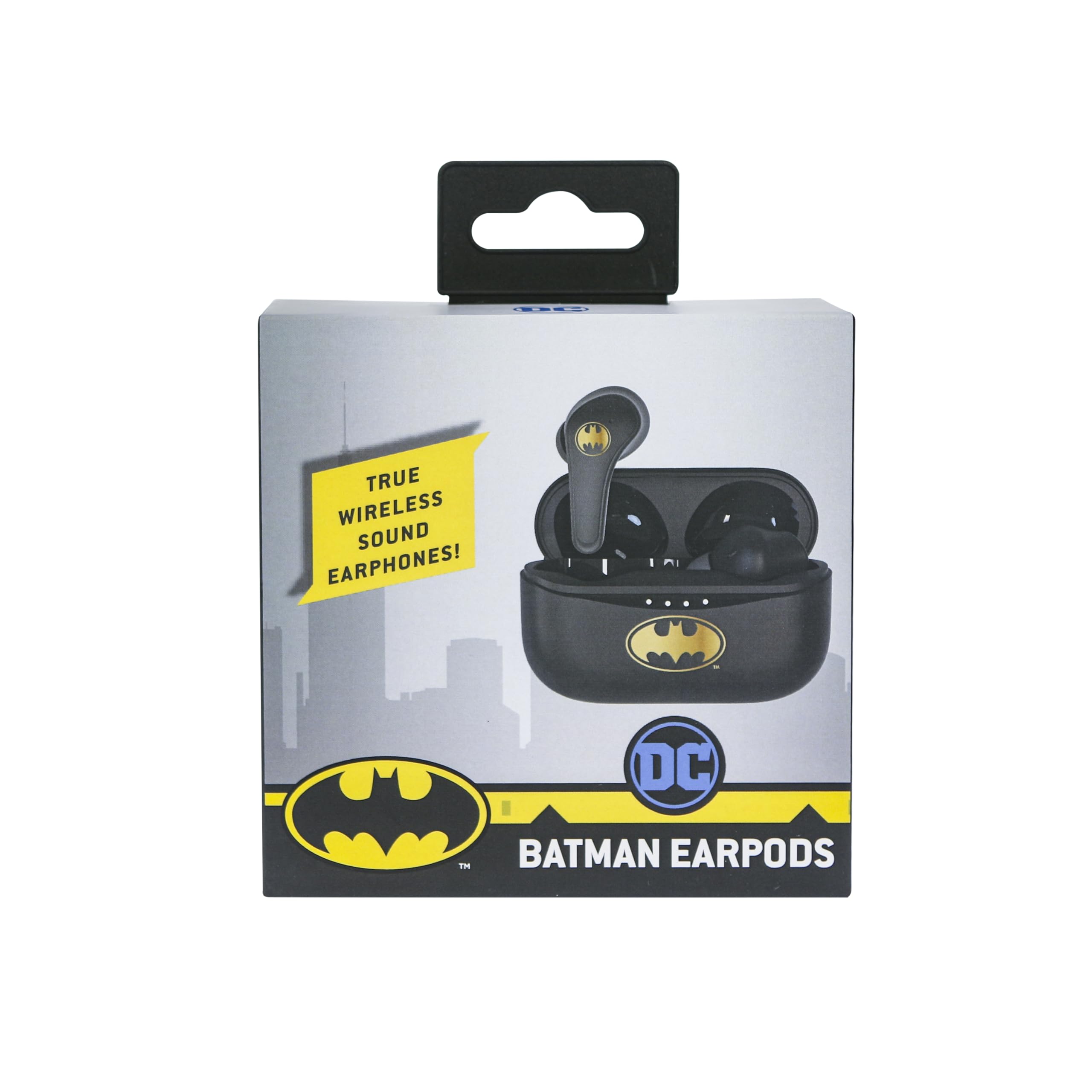 Otl Technologies - Auriculares InaláMbricos Bluetooth V5.0 Para NiñOs Batman Con Caja De Carga, Negro Otl Technologies - Auriculares InaláMbricos Bluetooth V5.0 Para NiñOs Batman Con Caja De Carga, Negro